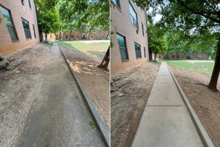 Sidewalk breezeway cleaning fort worth tx